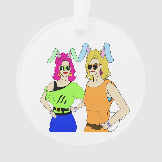 bunnygirls        ornament (Front)