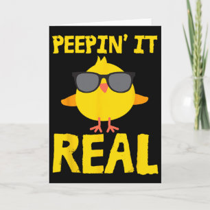 Bunnyin' It Real Funny Cool Chick Bunny Chickens E Card