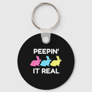 Bunnyin' It Real Happy Easter Bunnies Lover Friend Key Ring