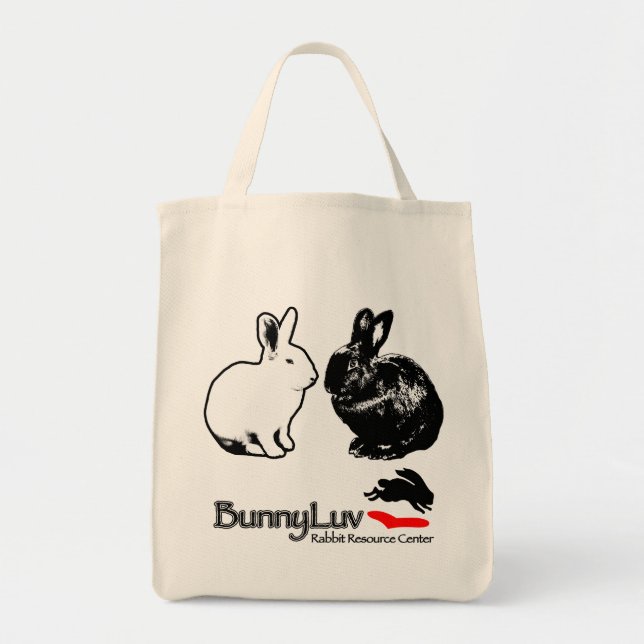 BunnyLuv Tote Bag featuring Ophelia and Pixie (Front)