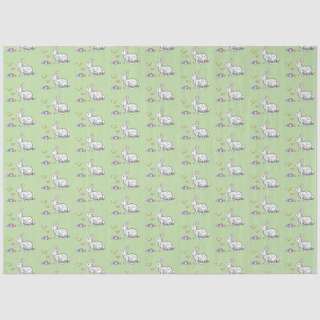 Bunny's Egg Hunt Tissue Paper (Front)