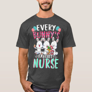 Bunny's Favourite Nurse  Easter Nurse Easter Bunny T-Shirt