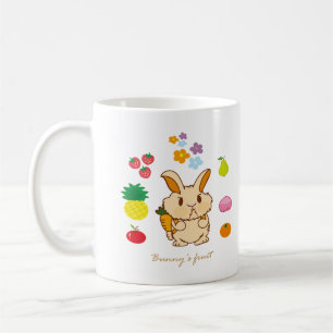 Bunny's fruit coffee mug