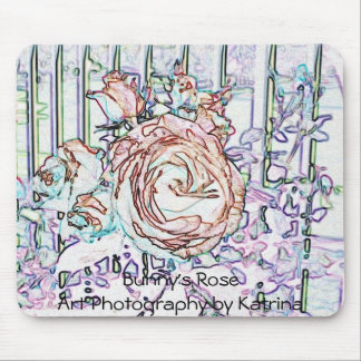 Bunny's Rose Mousepad
