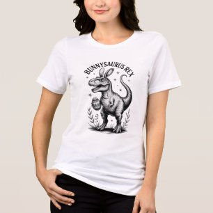 Bunnysaurus Easter Women's Tee Dino Bunny