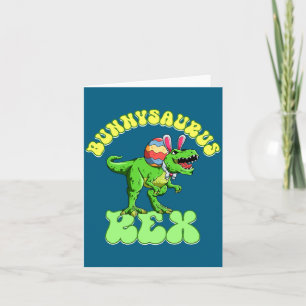 Bunnysaurus Rex Easter Rex Dinosaur Bunny Kids Din Card