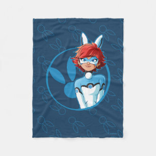 Bunnyx Blue Badge Fleece Blanket