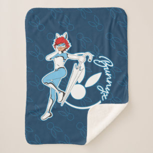 Bunnyx Graphic Sherpa Blanket