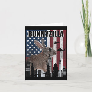 Bunnyzilla Bunny Card