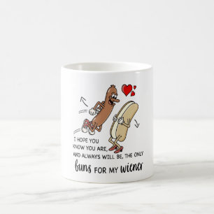 Buns for My Wiener, Personalised Funny Mug, Coffee Mug