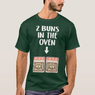 Buns In The Oven Twins Pregnancy Announcement Gend T-Shirt