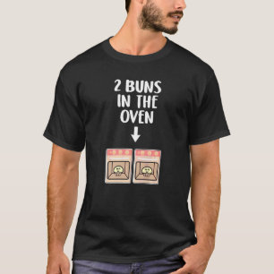 Buns In The Oven Twins Pregnancy Announcement Gend T-Shirt