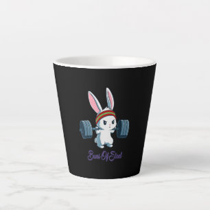 Buns of Ness Rabbit Bunny Lover Gym Workout Funny Latte Mug