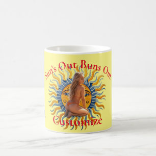 Buns Out Bikini Beach Girl Thunder_Cove Coffee Mug