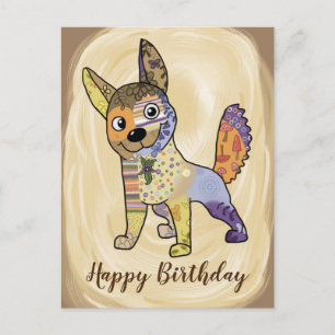 Bunte Hund Postcard
