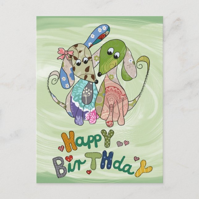 Bunte Hunde Postcard (Front)