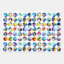 Bunte Kreise auf weißem Hintergrund