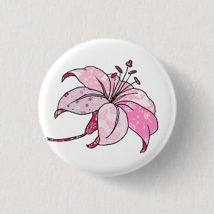 bunte Lilie 3 Cm Round Badge