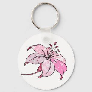 bunte Lilie  Key Ring