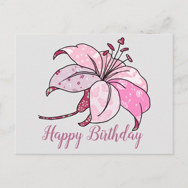 bunte Lilie Postcard (Front)