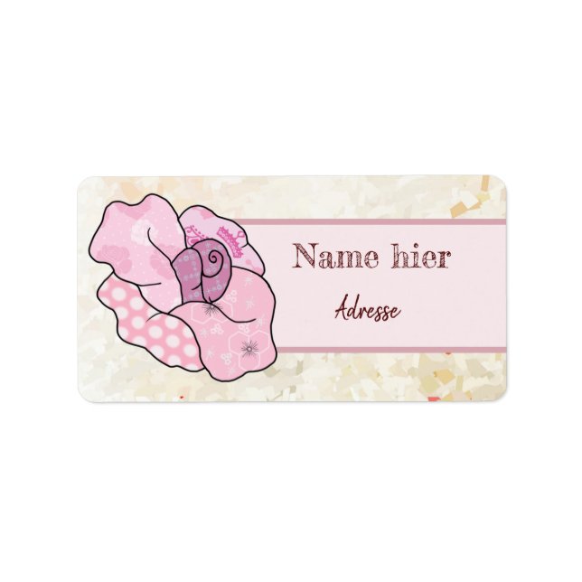 bunte Rose Label (Front)