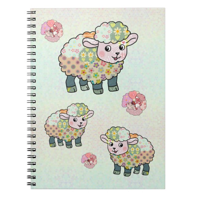 bunte Schafe  Notebook (Front)