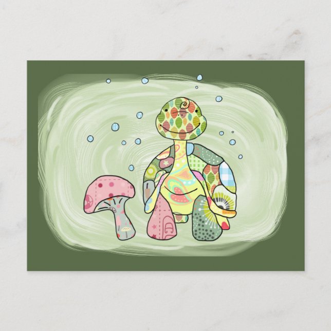 bunte Schildkröte Postcard (Front)
