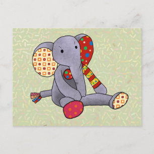 Bunter Elefant Postcard