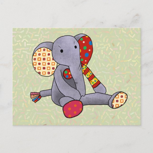 Bunter Elefant Postcard (Front)