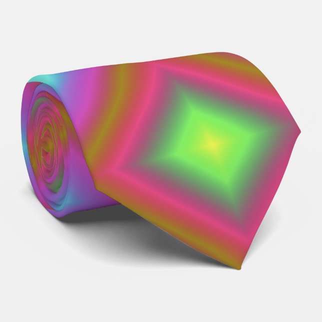 bunter Farbverlauf bunt colour gradient Krawatte Tie (Rolled)