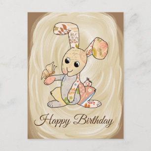 Bunter Hase Postcard