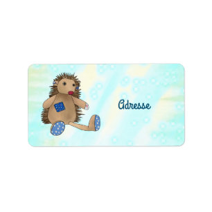 bunter Igel Label