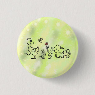 bunter Lauf  3 Cm Round Badge