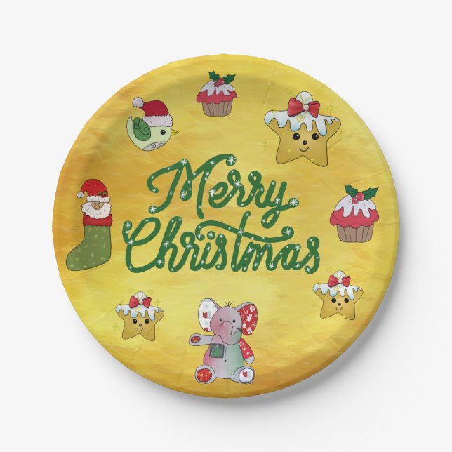 Bunter Teller Paper Plate (Front)