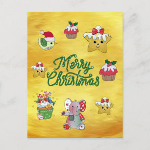 Bunter Teller Postcard