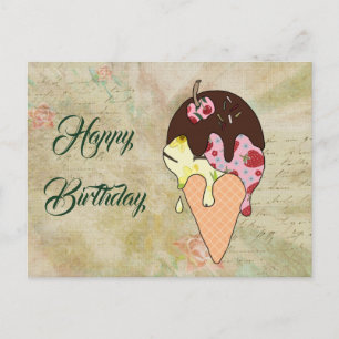 buntes Eis Postcard