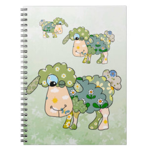 Buntes Schaf Notebook