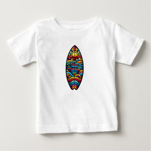 Buntes Surfbrett Baby T-Shirt
