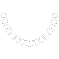 Bunting Banner Party Decor | Triangle & Swallowtai