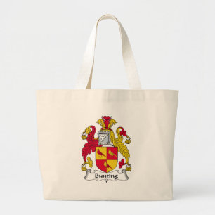 Bunting Family Crest Large Tote Bag