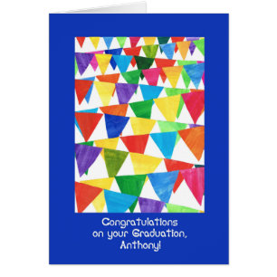 Bunting Graduation Congratulations for Anthony