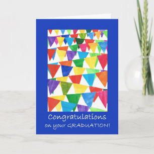 Bunting Graduation Congratulations for Anyone Card