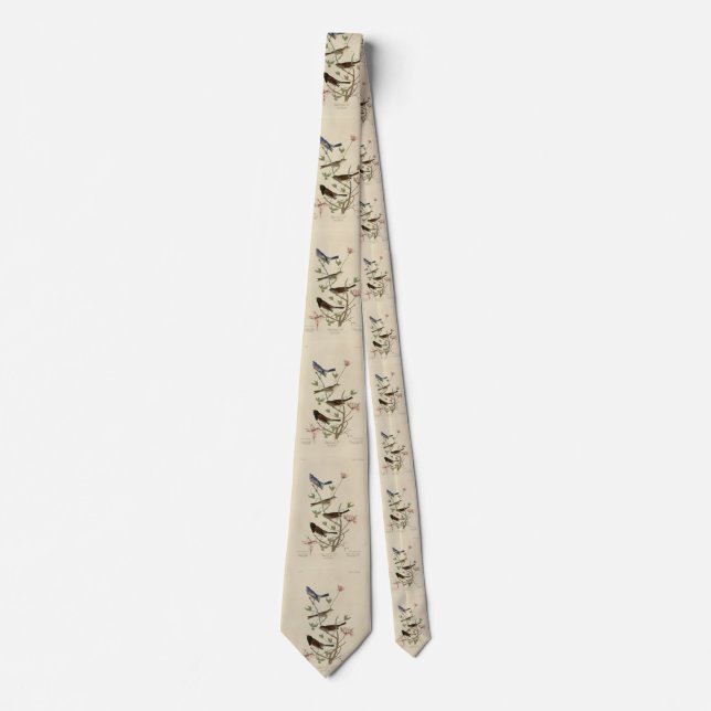 Bunting, Sparrow, Junco, (Finches) Audubon's Birds Tie (Front)