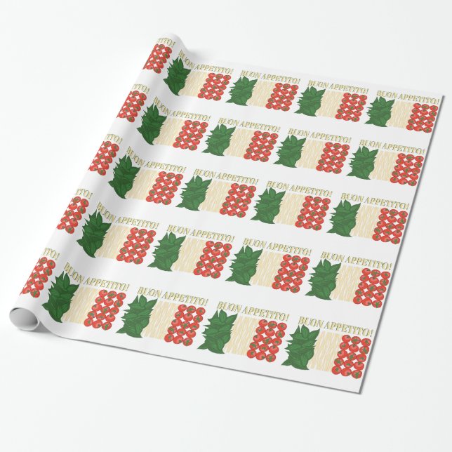 Buon Appetito Wrapping Paper (Unrolled)