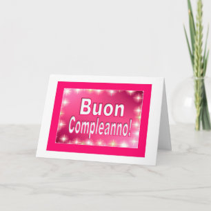 Buon Compleanno - Happy Birthday in Italian Card