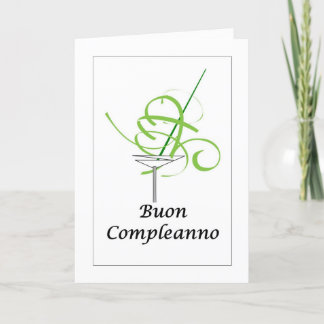 Buon Compleanno - Happy Birthday in Italian Card