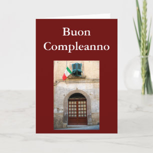 "BUON COMPLEANNO" ITALIAN BIRTHDAY CARD