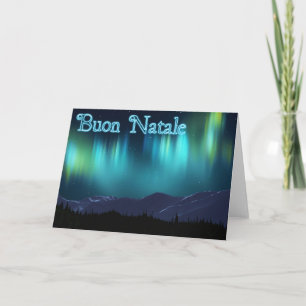 Buon Natale - Aurora Borealis Holiday Card