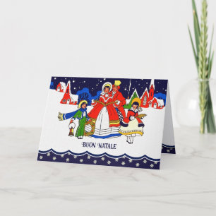 Buon Natale. Christmas Card in Italian