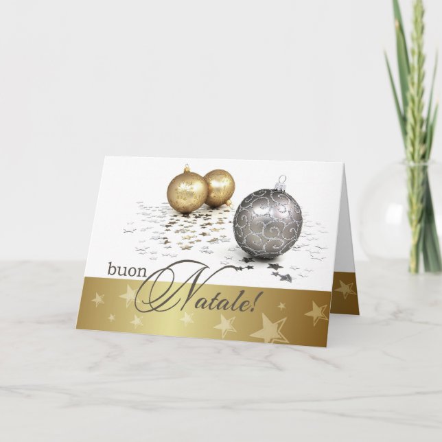 Buon Natale. Christmas Card in Italian (Front)